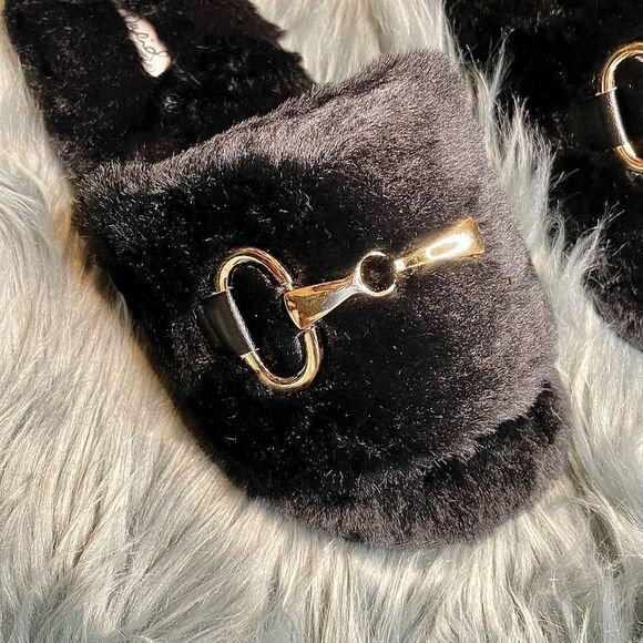 Faux Fur Slides - Picture 8 of 8